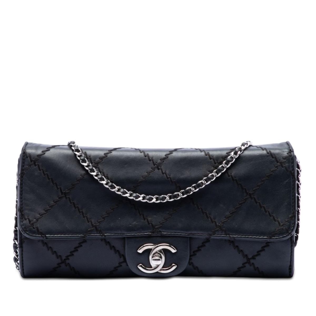 Chanel CC Quilted Calfskin Ultra Stitch Wallet On Chain