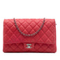 Chanel CC Quilted Caviar Flap Clutch with Chain