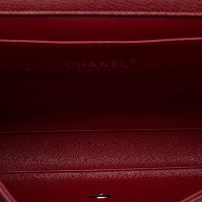 Chanel CC Quilted Caviar Flap Clutch with Chain