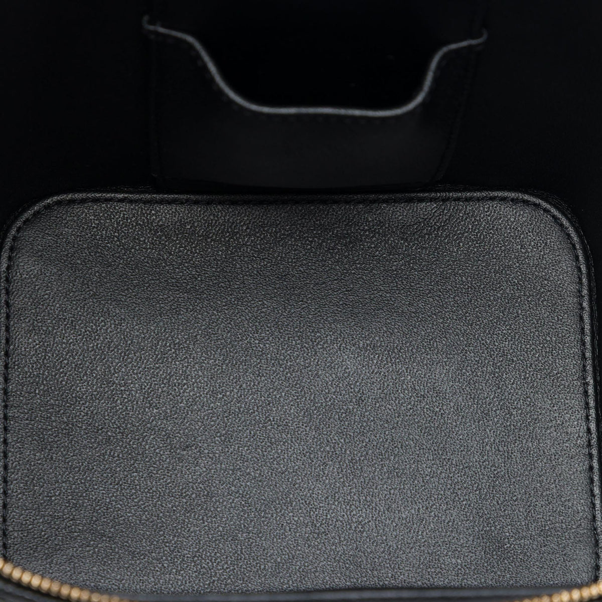 Chanel CC Quilted Caviar Top Handle Vanity with Chain