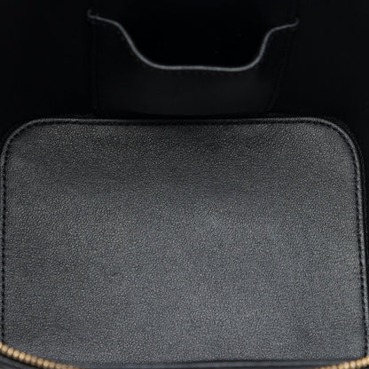 Chanel CC Quilted Caviar Top Handle Vanity with Chain
