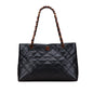 Chanel CC Quilted Caviar Tortoise Chain Tote