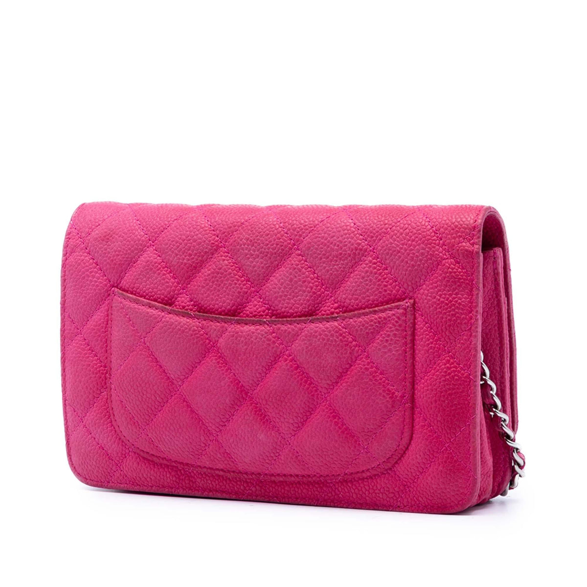 Chanel CC Quilted Caviar Wallet on Chain