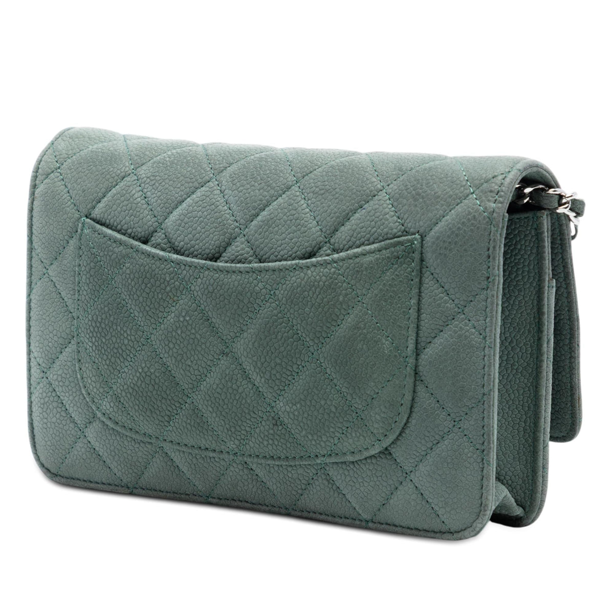 Chanel CC Quilted Caviar Wallet on Chain