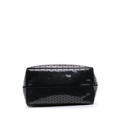 Chanel CC Quilted Cotton and PVC Punching Tote