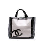 Chanel CC Quilted Cotton and PVC Punching Tote