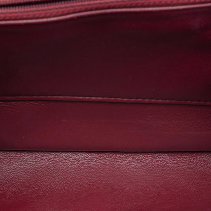 Chanel CC Quilted Crackled Glazed Calfskin Accordion Flap