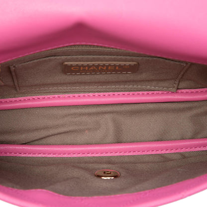 Chanel CC Quilted Goatskin Casual Trip Flap