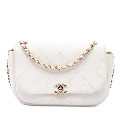 Chanel CC Quilted Goatskin Casual Trip Flap