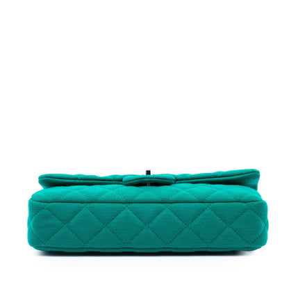 Chanel CC Quilted Jersey Roll Clutch