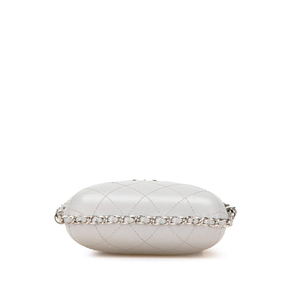 Chanel CC Quilted Lambskin Chain Around Phone Holder