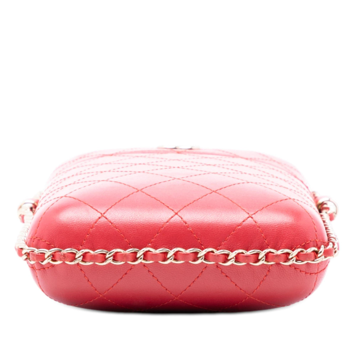 Chanel CC Quilted Lambskin Chain Around Phone Holder