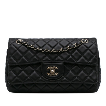 Chanel CC Quilted Lambskin Double Flap