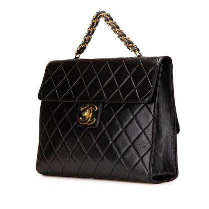 Chanel CC Quilted Lambskin Double Sided Flap