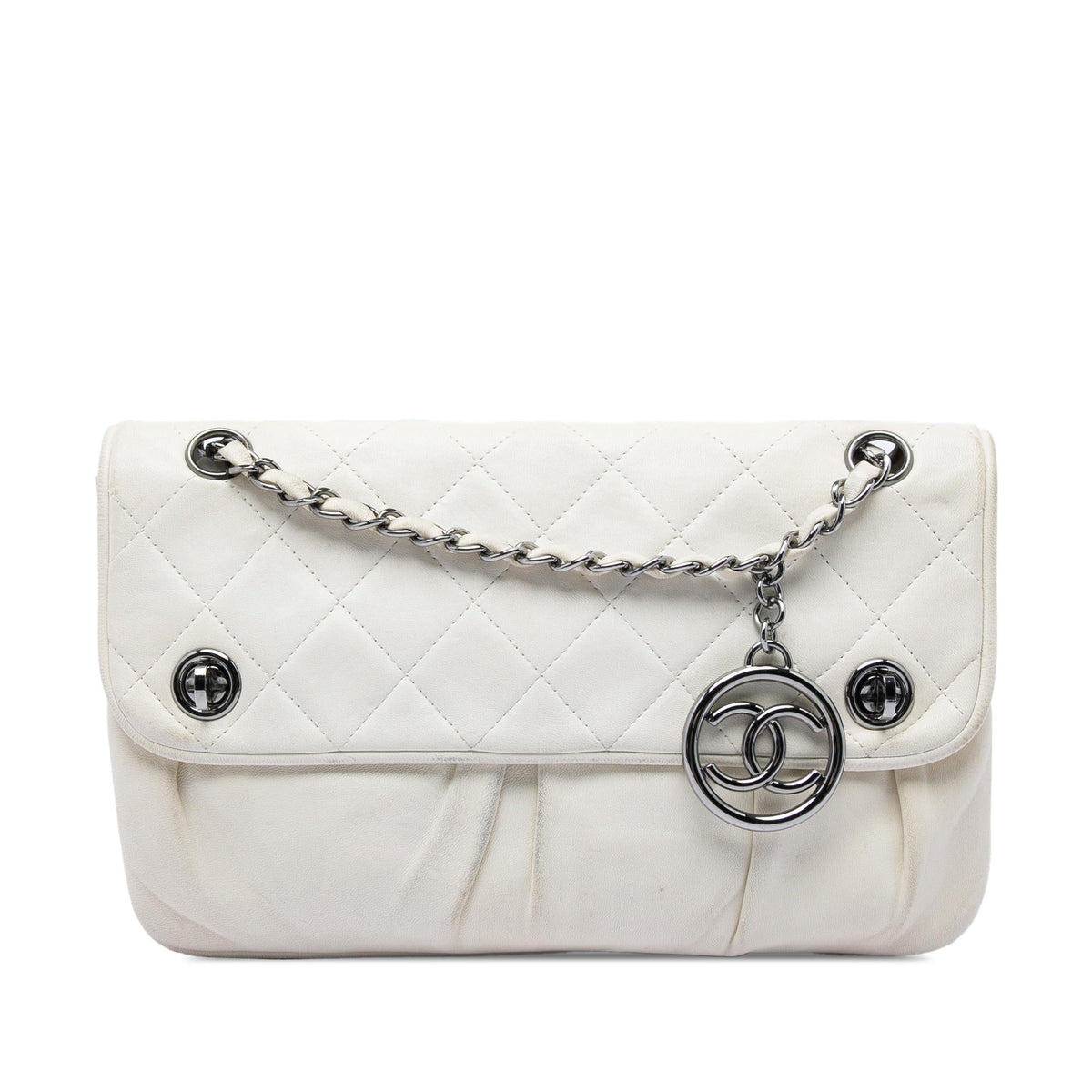 Chanel CC Quilted Lambskin Double Turnlock Flap
