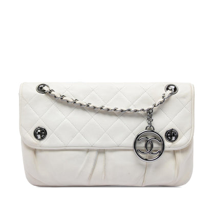 Chanel CC Quilted Lambskin Double Turnlock Flap