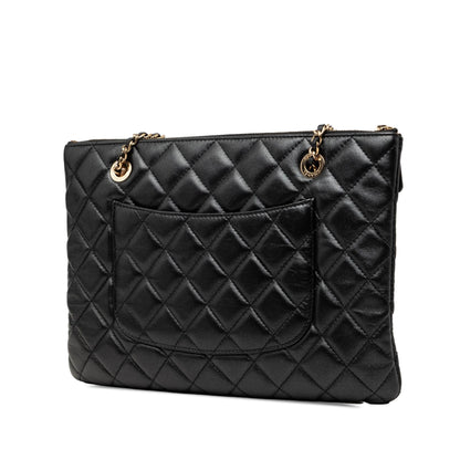Chanel CC Quilted Lambskin Double Zip Crossbody