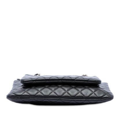 Chanel CC Quilted Lambskin Double Zip Crossbody