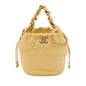 Chanel CC Quilted Lambskin Drawstring Bucket Bag