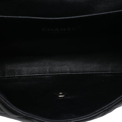 Chanel CC Quilted Lambskin Flap Clutch with Chain