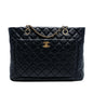 Chanel CC Quilted Lambskin Front Pocket Shopping Tote
