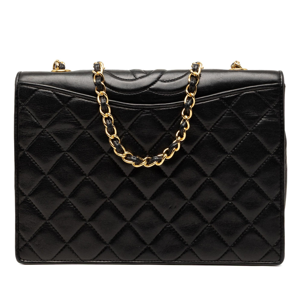 Chanel CC Quilted Lambskin Full Flap Crossbody