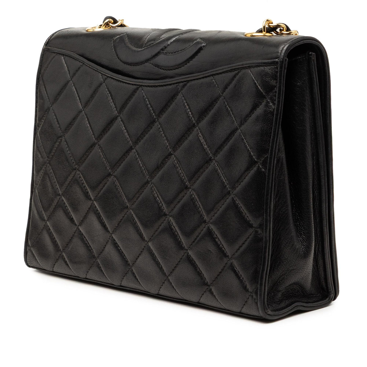 Chanel CC Quilted Lambskin Full Flap Crossbody
