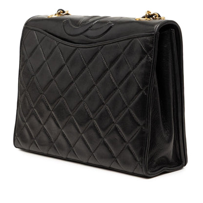 Chanel CC Quilted Lambskin Full Flap Crossbody