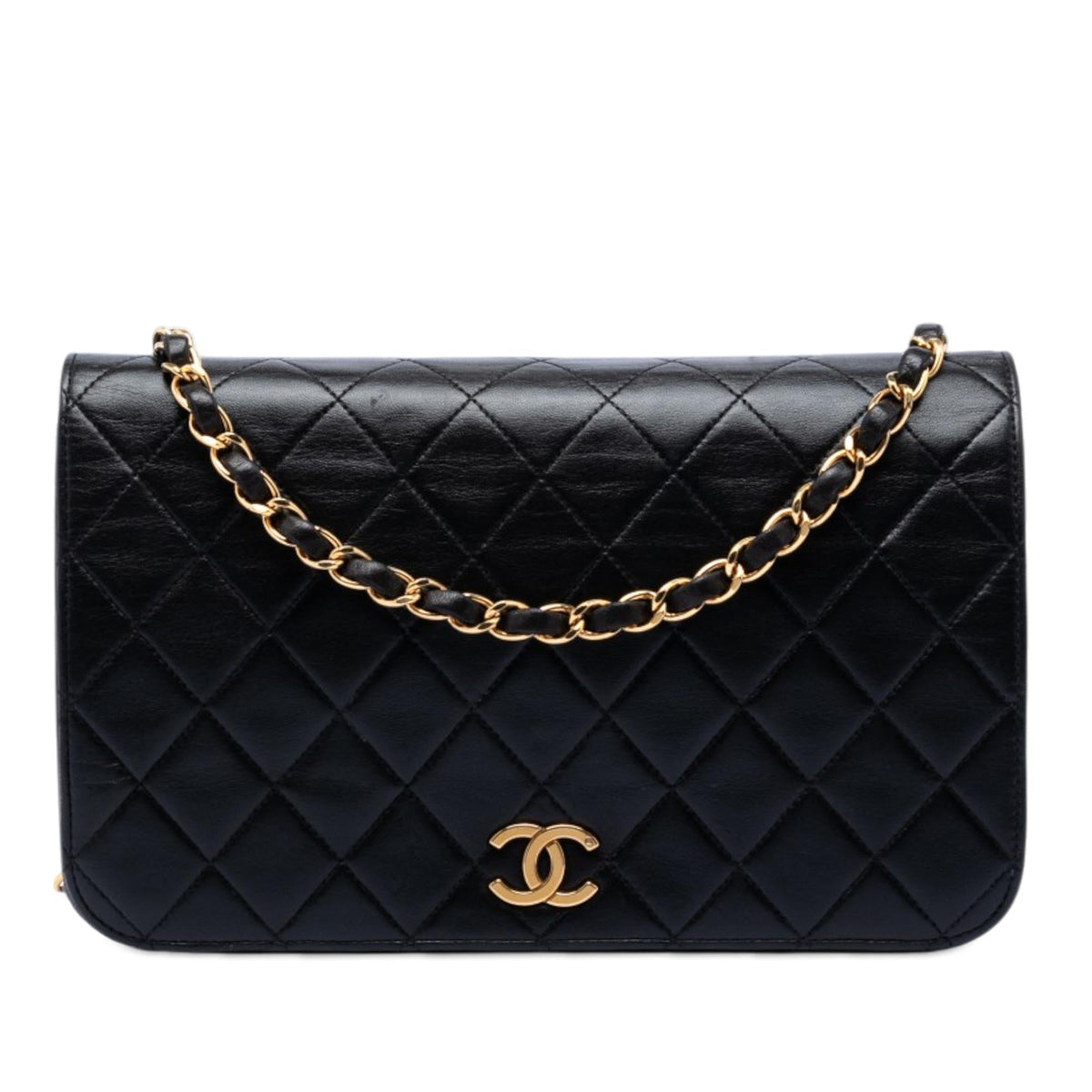 Chanel CC Quilted Lambskin Full Single Flap
