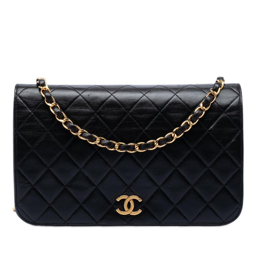Chanel CC Quilted Lambskin Full Single Flap