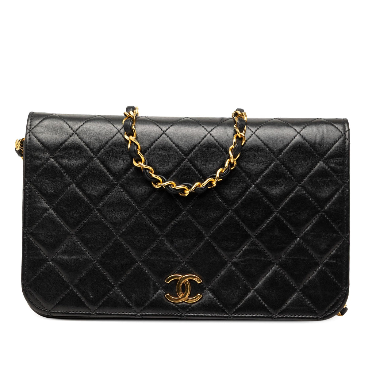 Chanel CC Quilted Lambskin Full Single Flap