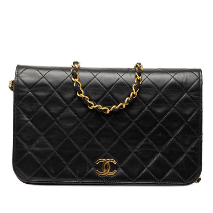 Chanel CC Quilted Lambskin Full Single Flap