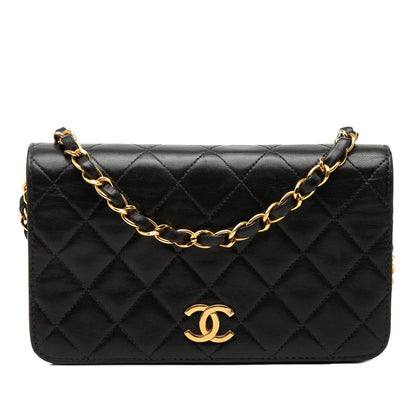 Chanel CC Quilted Lambskin Full Single Flap