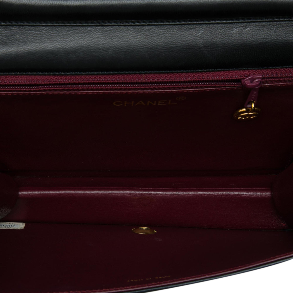 Chanel CC Quilted Lambskin Full Single Flap
