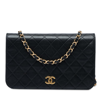 Chanel CC Quilted Lambskin Full Single Flap
