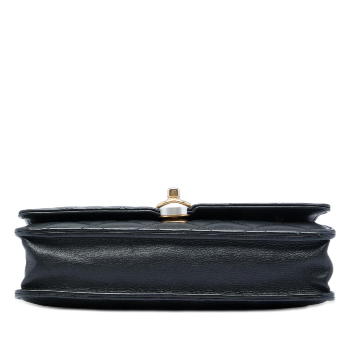 Chanel CC Quilted Lambskin Pearl Wallet on Chain