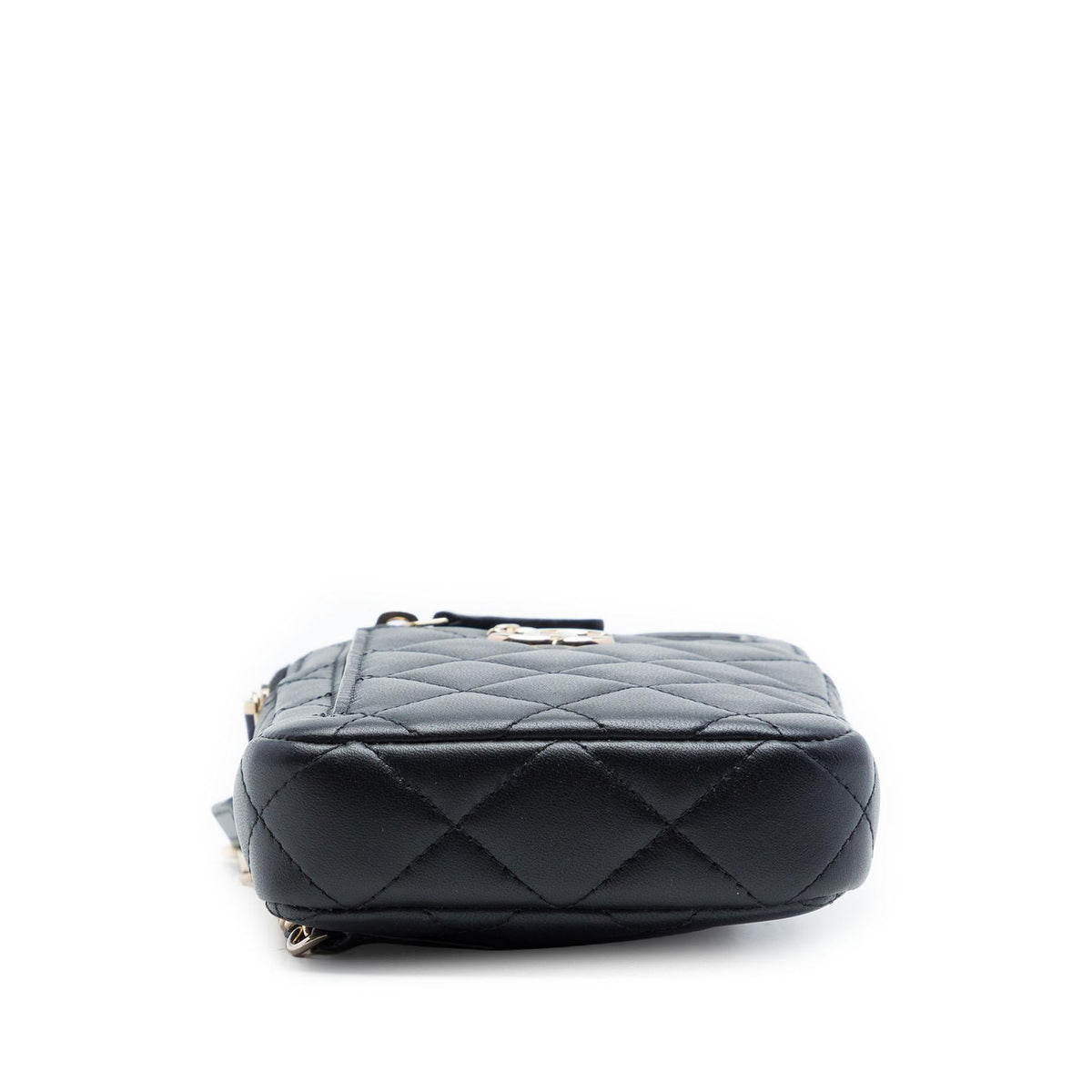 Chanel CC Quilted Lambskin Phone Holder With Chain
