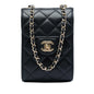 Chanel CC Quilted Lambskin Phone Holder with Chain