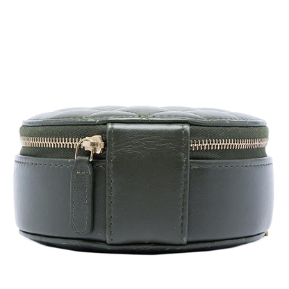 Chanel CC Quilted Lambskin Round Clutch with Chain