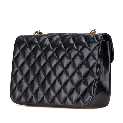 Chanel CC Quilted Lambskin Round Flap