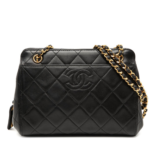 Chanel CC Quilted Lambskin Shoulder Bag