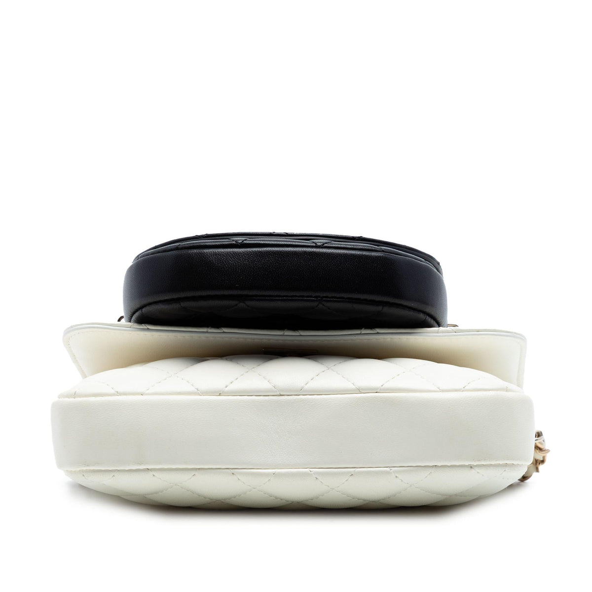 Chanel CC Quilted Lambskin Side Packs Flap