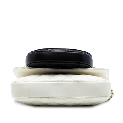 Chanel CC Quilted Lambskin Side Packs Flap