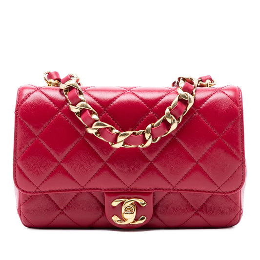 Chanel CC Quilted Lambskin Single Flap