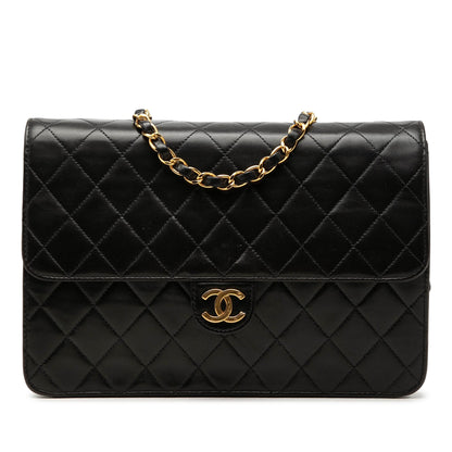 Chanel CC Quilted Lambskin Single Flap