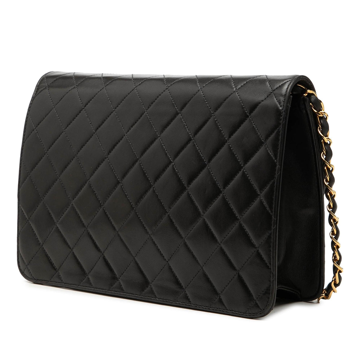 Chanel CC Quilted Lambskin Single Flap