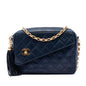 Chanel CC Quilted Lambskin Tassel Camera Bag