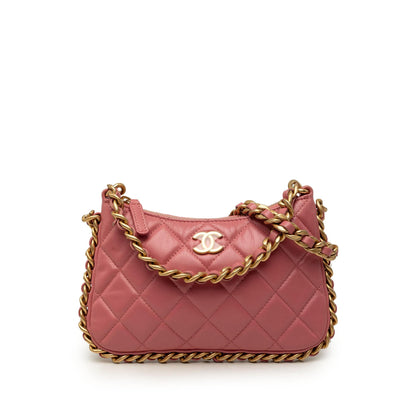 Chanel CC Quilted Lambskin Trendy Chain Around Hobo