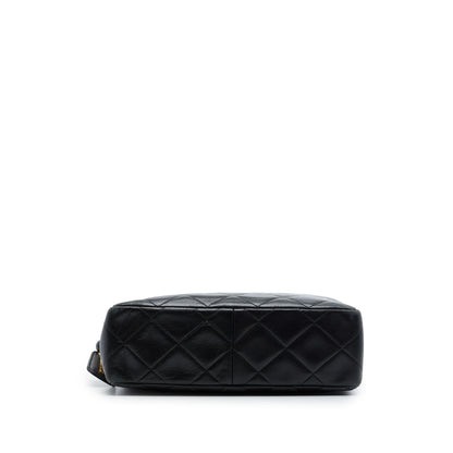 Chanel CC Quilted Lambskin Twisted Strap Crossbody