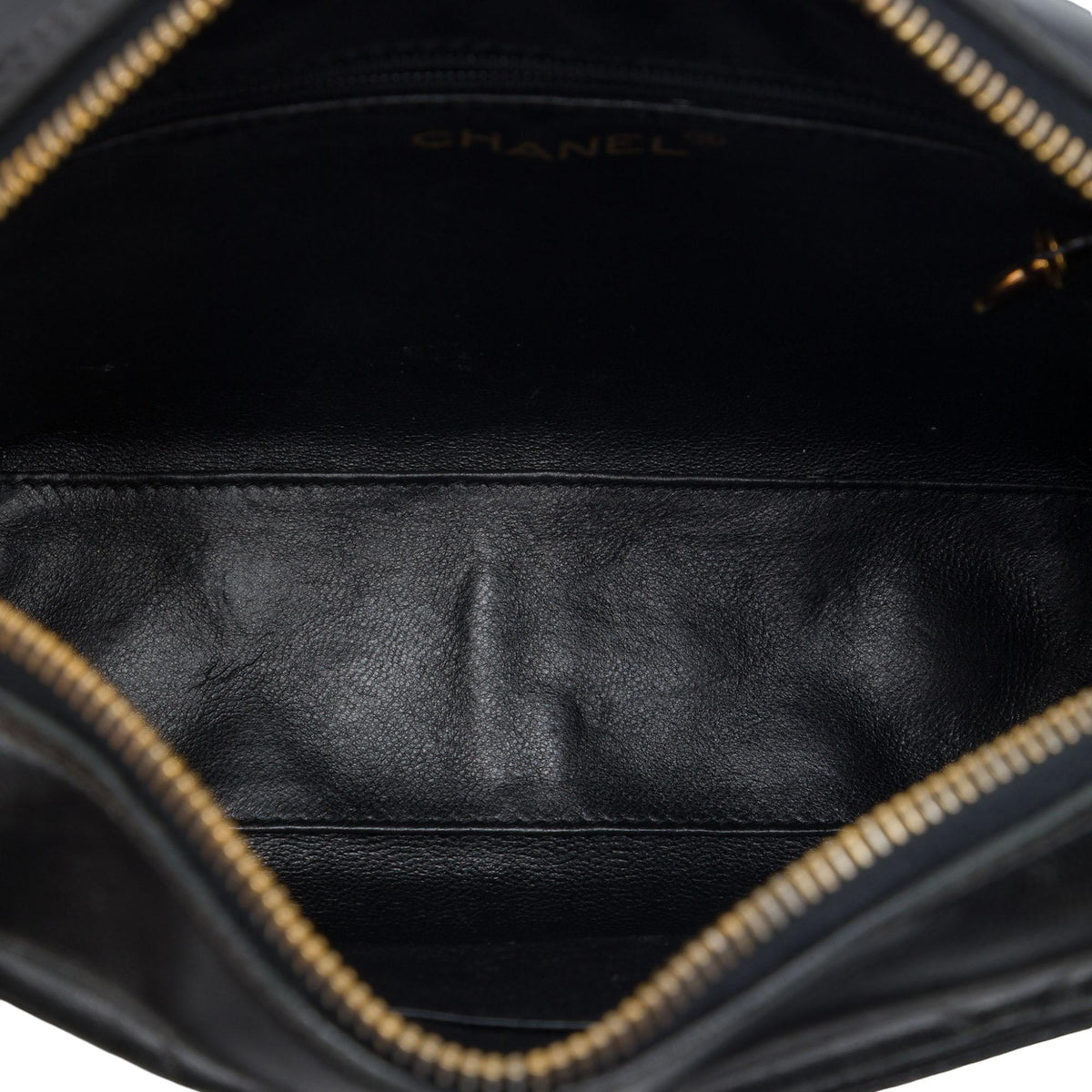 Chanel CC Quilted Lambskin Twisted Strap Crossbody